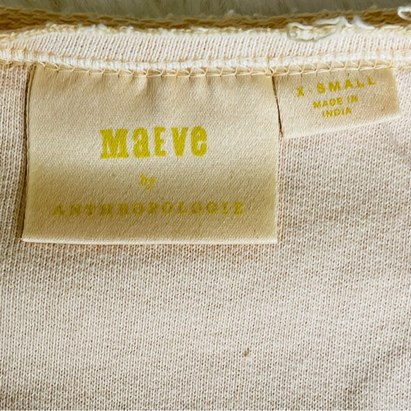 🆕 NWT Anthropologie|Maeve Highland Park Graphic Distressed Sweatshirt - XS - Picture 8 of 9